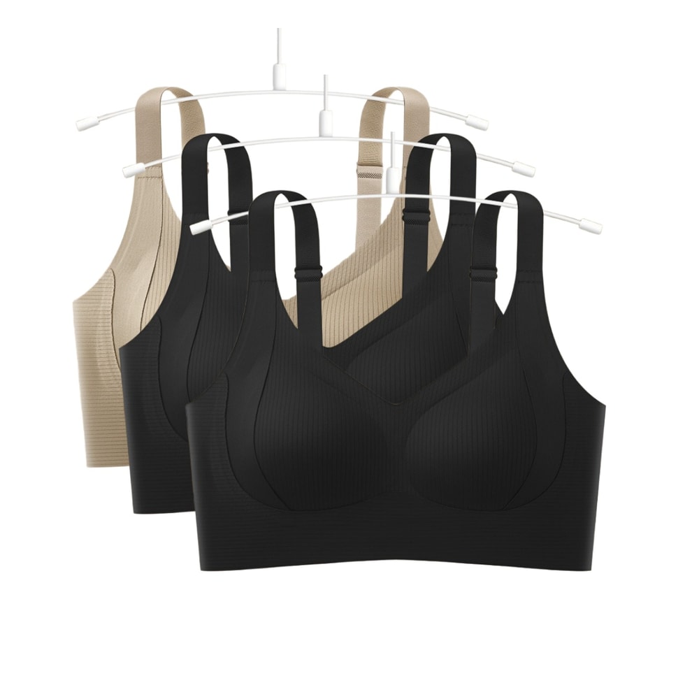 Seamless Push Up Comfort Bra for Women Plus Size Wireless Support Bralette