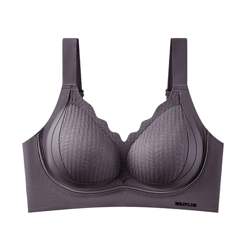 FallSweet Seamless Wireless Push Up Bra For Women Plus Size Soft Support Bralette 5