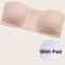 CurveLift Front Closure Strapless Push Up Bra For Plus Size Women 4