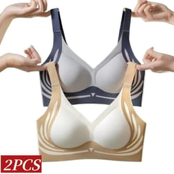 comfortlift wireless push up bra for women seamless side support plus size comfort bra