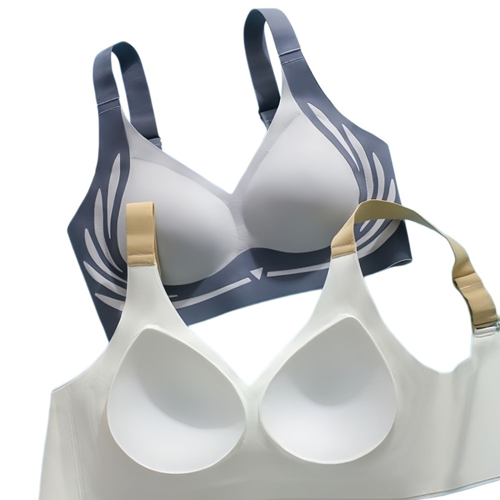 ComfortLift Wireless Push Up Bra for Women Seamless Side Support Plus Size Comfort Bra