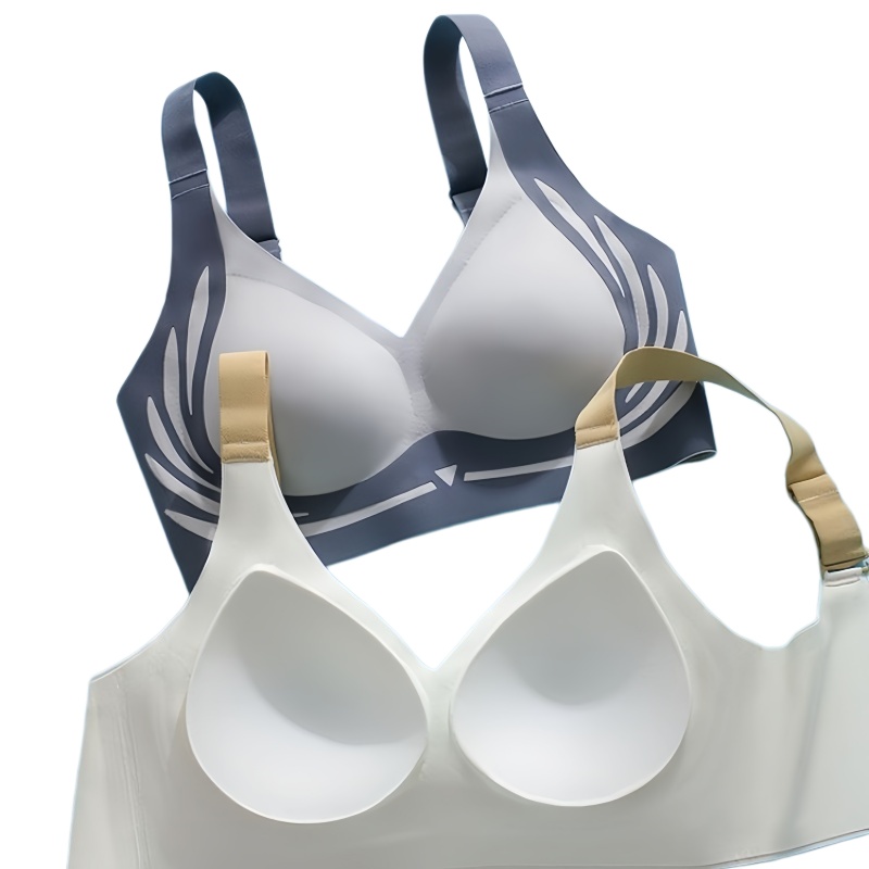 ComfortLift Wireless Push Up Bra for Women Seamless Side Support Plus Size Comfort Bra