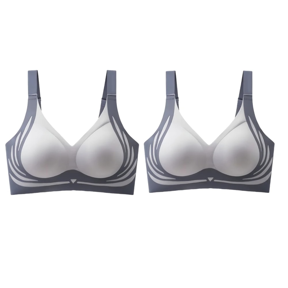 ComfortLift Wireless Push Up Bra for Women Seamless Side Support Plus Size Comfort Bra