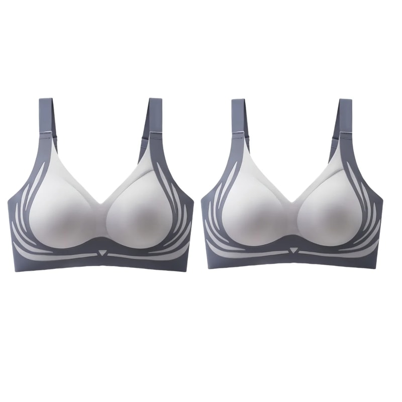 ComfortLift Wireless Push Up Bra for Women Seamless Side Support Plus Size Comfort Bra