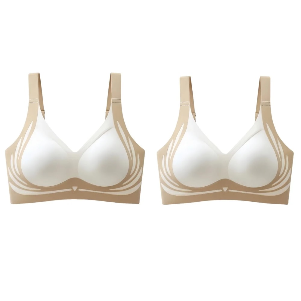 ComfortLift Wireless Push Up Bra for Women Seamless Side Support Plus Size Comfort Bra