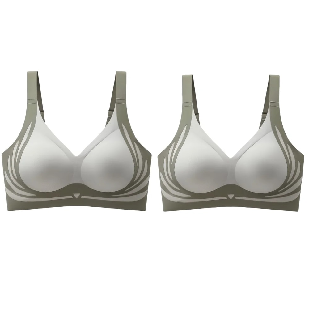ComfortLift Wireless Push Up Bra for Women Seamless Side Support Plus Size Comfort Bra