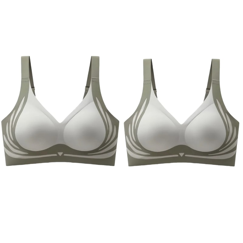 ComfortLift Wireless Push Up Bra for Women Seamless Side Support Plus Size Comfort Bra