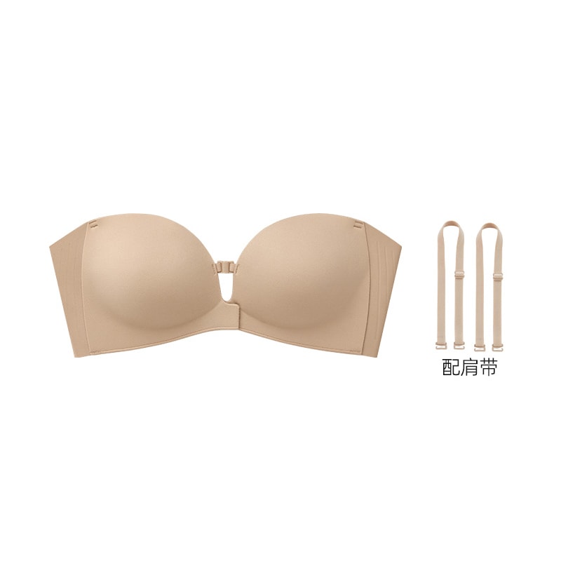 InvisibleLift Front Closure Strapless Push Up Bra