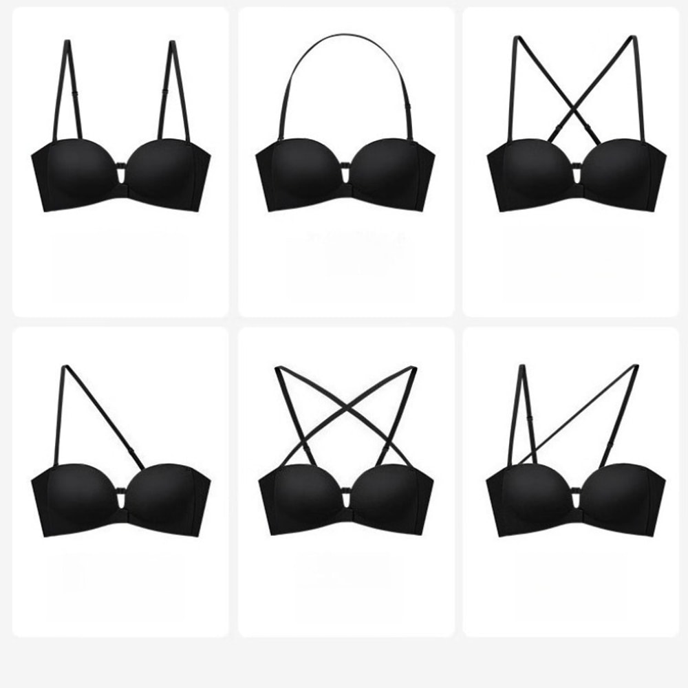 InvisibleLift Front Closure Strapless Push Up Bra