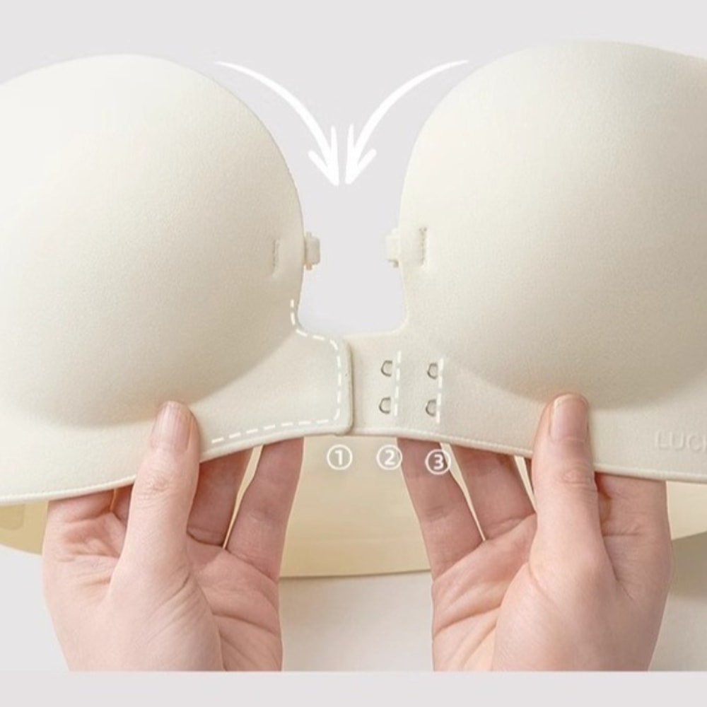 InvisibleLift Front Closure Strapless Push Up Bra