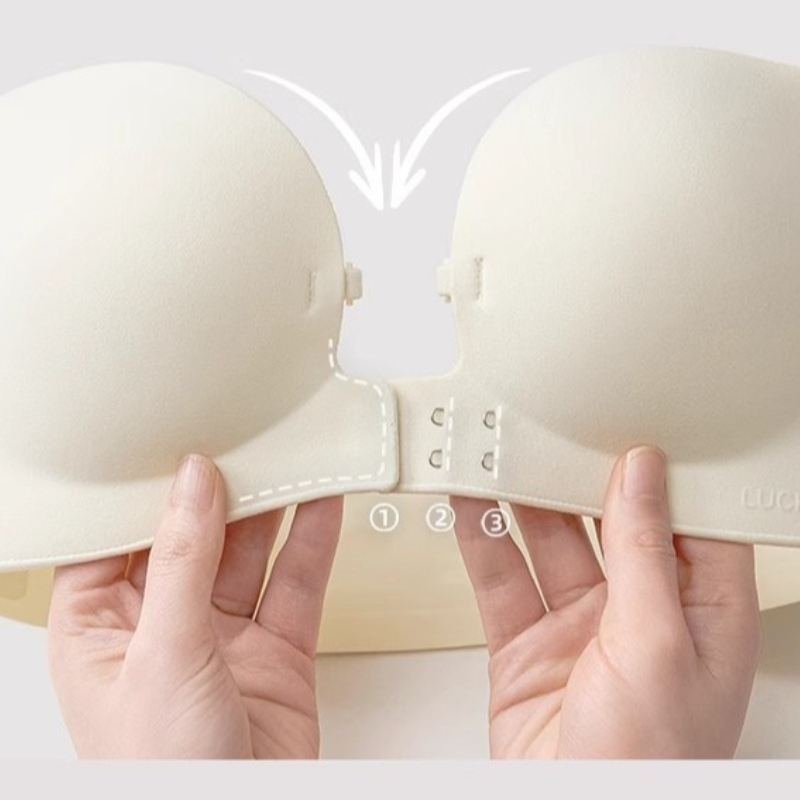 InvisibleLift Front Closure Strapless Push Up Bra