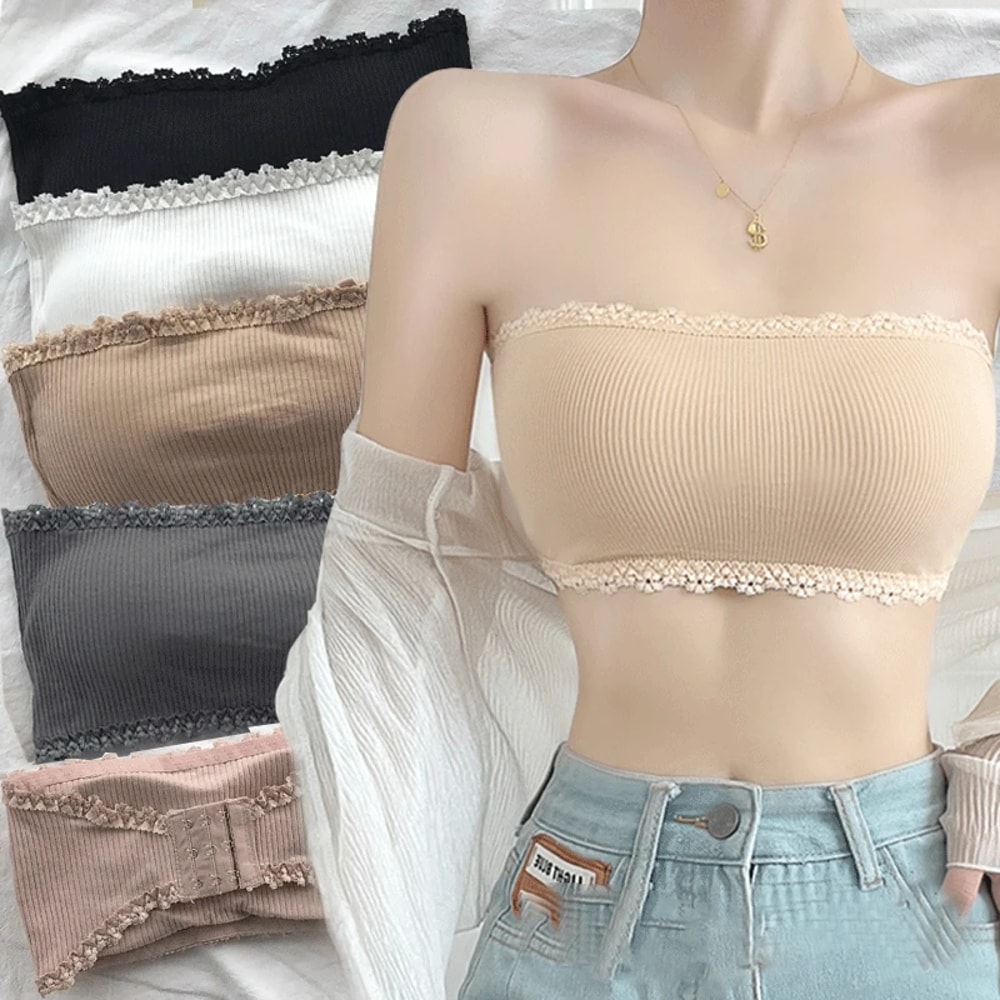 LaceLift Seamless Strapless Bra Top for Women