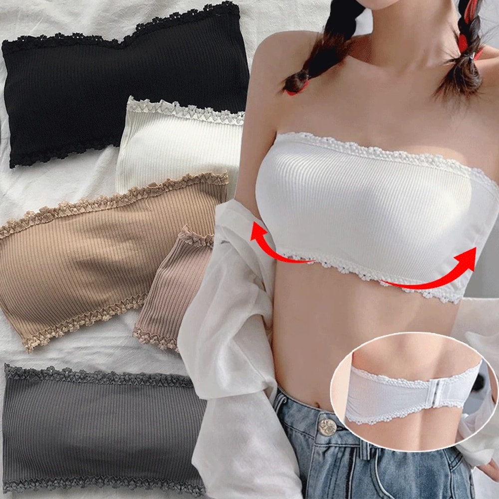 LaceLift Seamless Strapless Bra Top for Women