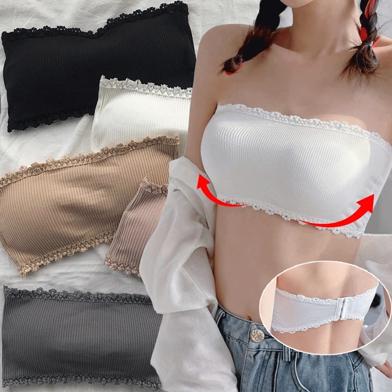 LaceLift Seamless Strapless Bra Top for Women