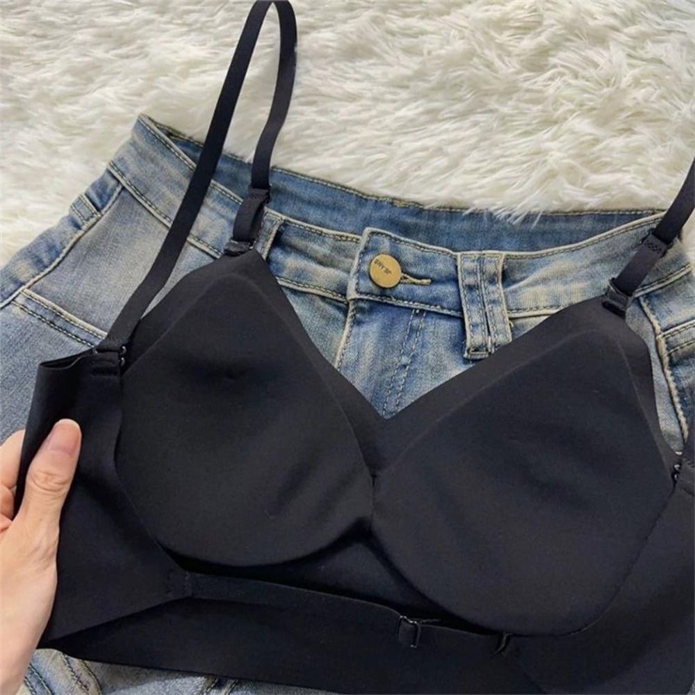 Invisible U Plunge Backless Bra for Deep Neck Dresses Wireless Seamless Support