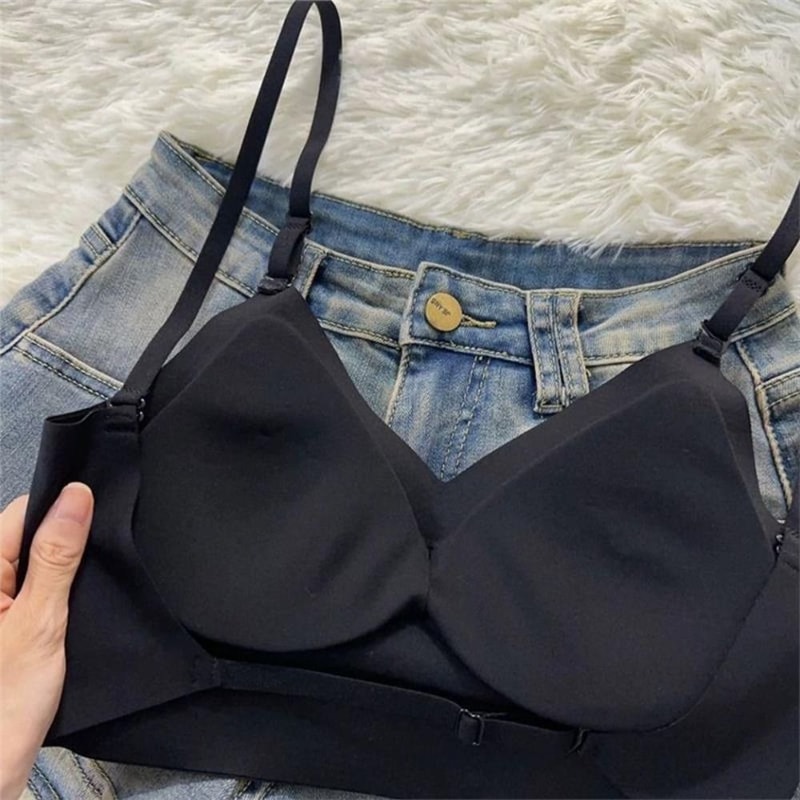 Invisible U Plunge Backless Bra for Deep Neck Dresses Wireless Seamless Support