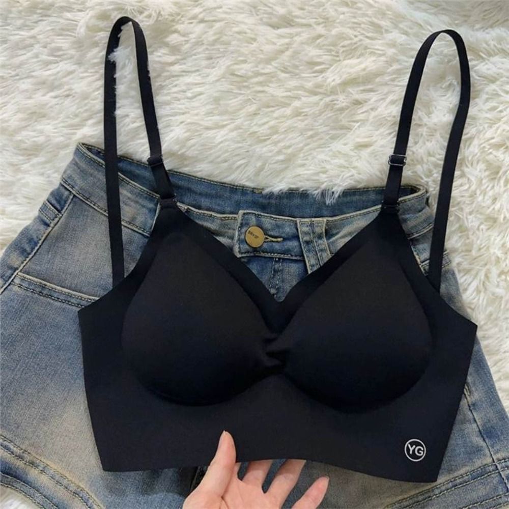 Invisible U Plunge Backless Bra for Deep Neck Dresses Wireless Seamless Support