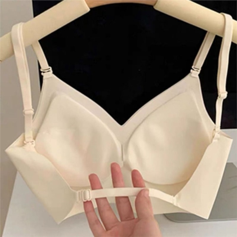 Invisible U Plunge Backless Bra for Deep Neck Dresses Wireless Seamless Support