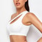 One-Shoulder Push Up Sports Bra for Yoga, Running & Fitness