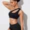 One-Shoulder Push Up Sports Bra for Yoga, Running & Fitness