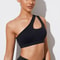 One-Shoulder Push Up Sports Bra for Yoga, Running & Fitness