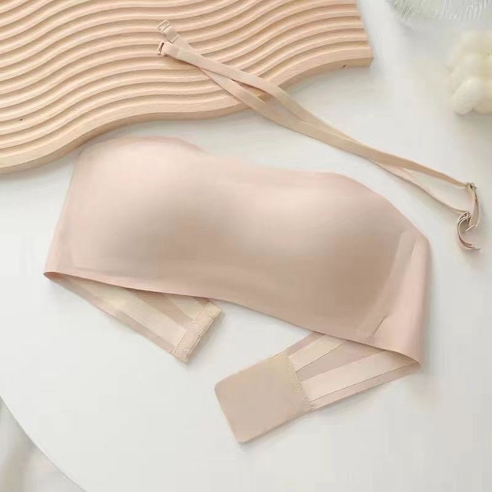 ComfortLift Seamless Strapless Bandeau Bra For Women Non Slip Wireless Tube Bralette 4
