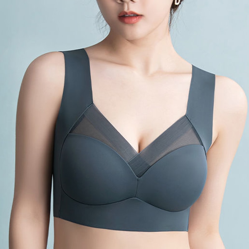 Plus Size Seamless Backless Bralette Support Bra with Anti Sag Comfort