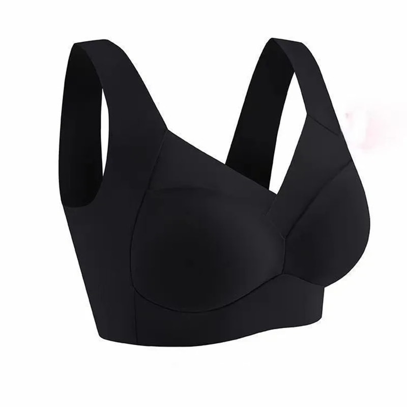Plus Size Seamless Backless Bralette Support Bra with Anti Sag Comfort