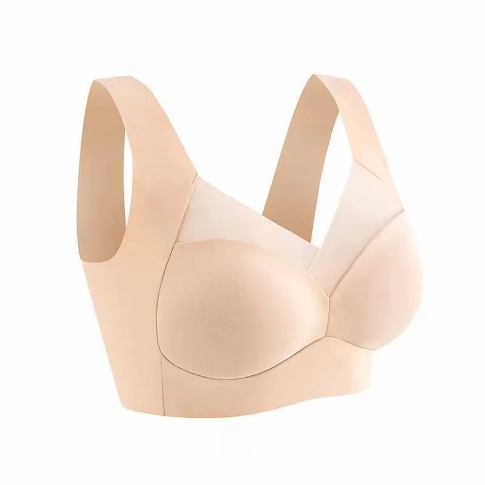 Plus Size Seamless Backless Bralette Support Bra with Anti Sag Comfort