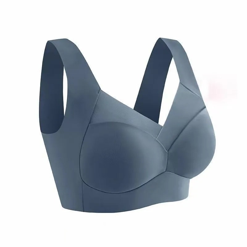 Plus Size Seamless Backless Bralette Support Bra with Anti Sag Comfort