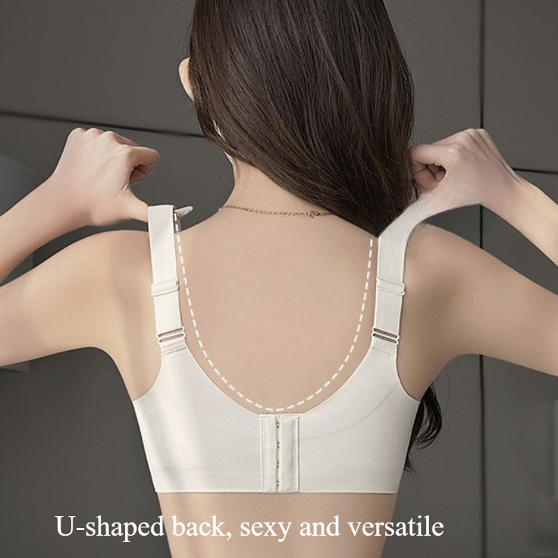 Wireless Full Coverage Strapless Minimizer Bra with Side Control Support