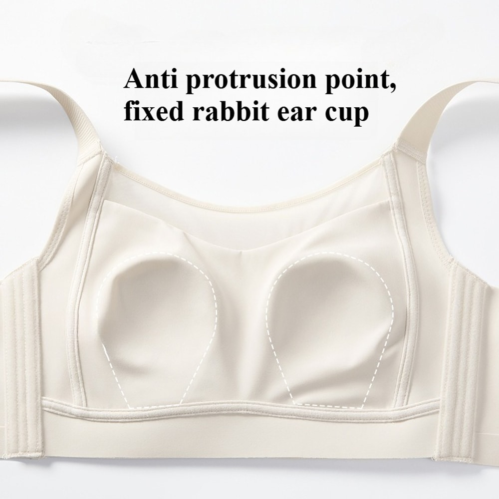Wireless Full Coverage Strapless Minimizer Bra with Side Control Support