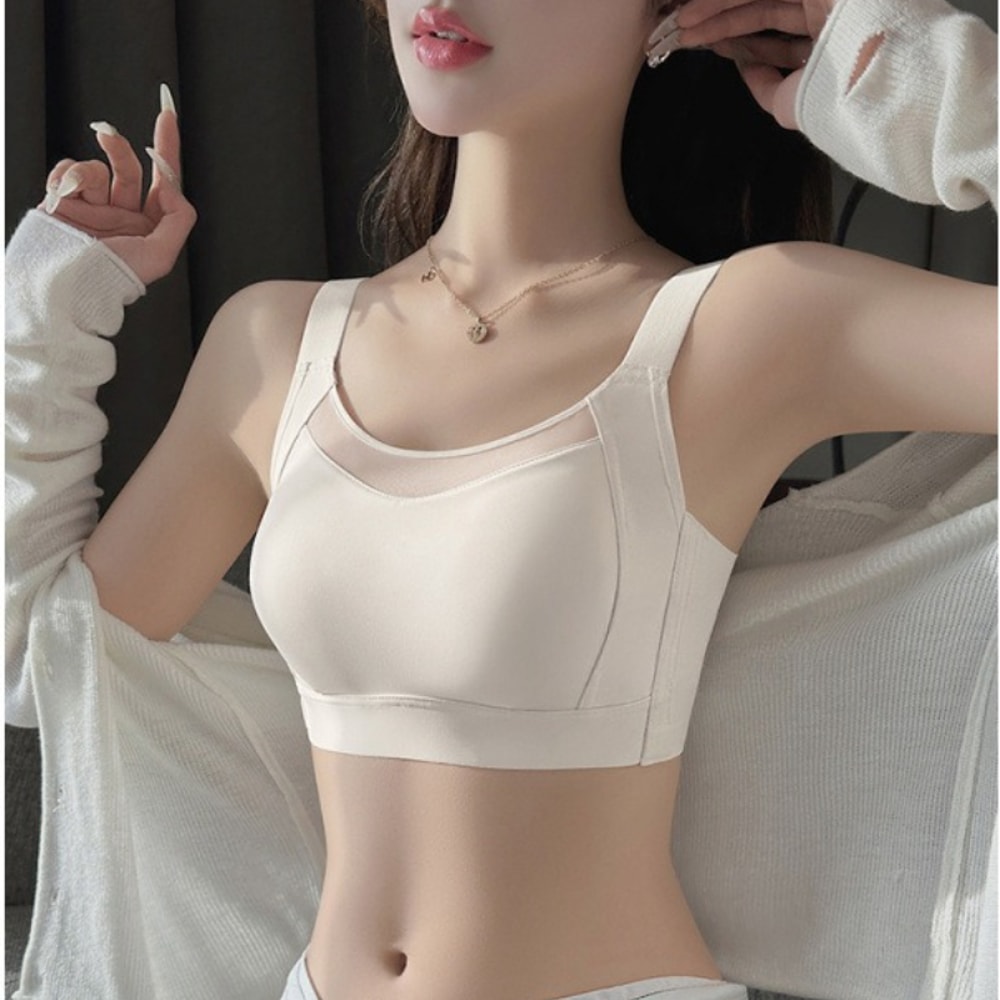 Wireless Full Coverage Strapless Minimizer Bra with Side Control Support