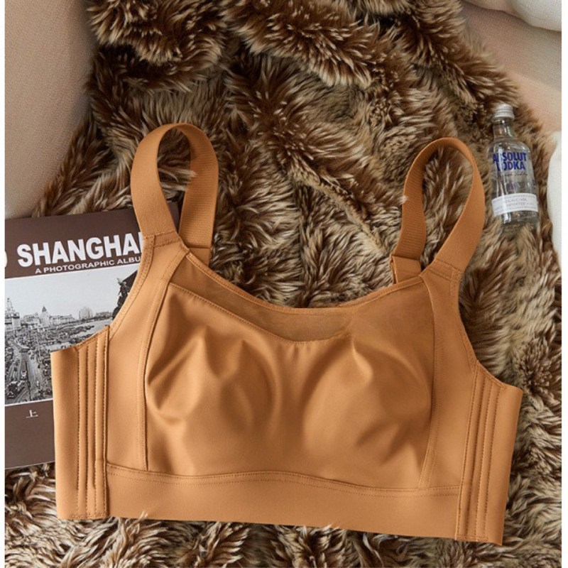 Wireless Full Coverage Strapless Minimizer Bra with Side Control Support