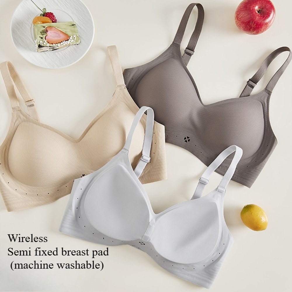 Comfortable Seamless Wireless Jelly Push Up Bra For Women 0
