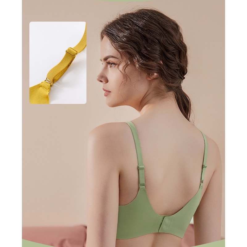 Cooling Ice Silk Seamless Bra Push Up Comfort Underwear For Women 2