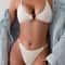 Riviera Chic Ribbed Bikini Set With Metal Ring Detail And High Cut Bottom 3