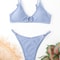 Riviera Chic Ribbed Bikini Set With Metal Ring Detail And High Cut Bottom 4