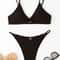 Riviera Chic Ribbed Bikini Set With Metal Ring Detail And High Cut Bottom 12