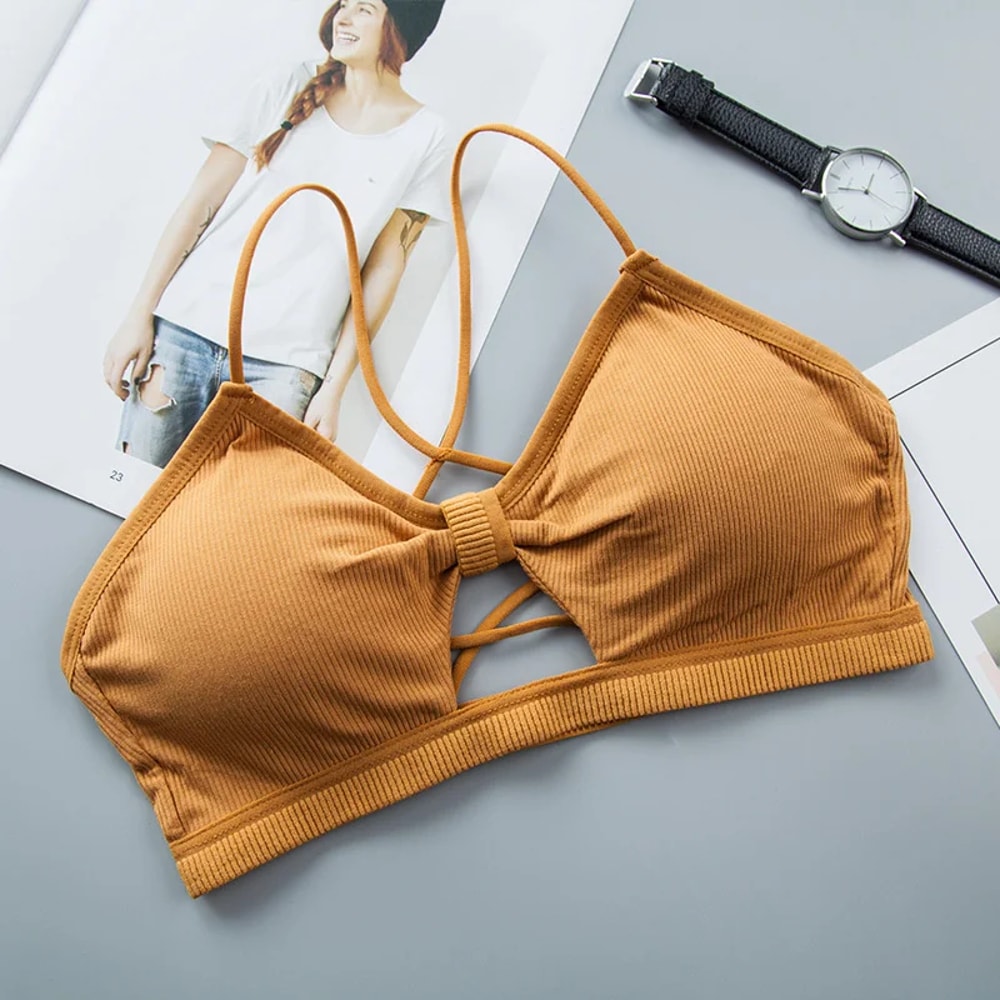 Summer Strapless PushUp Bralette Seamless Back Bandeau Top For Women 7
