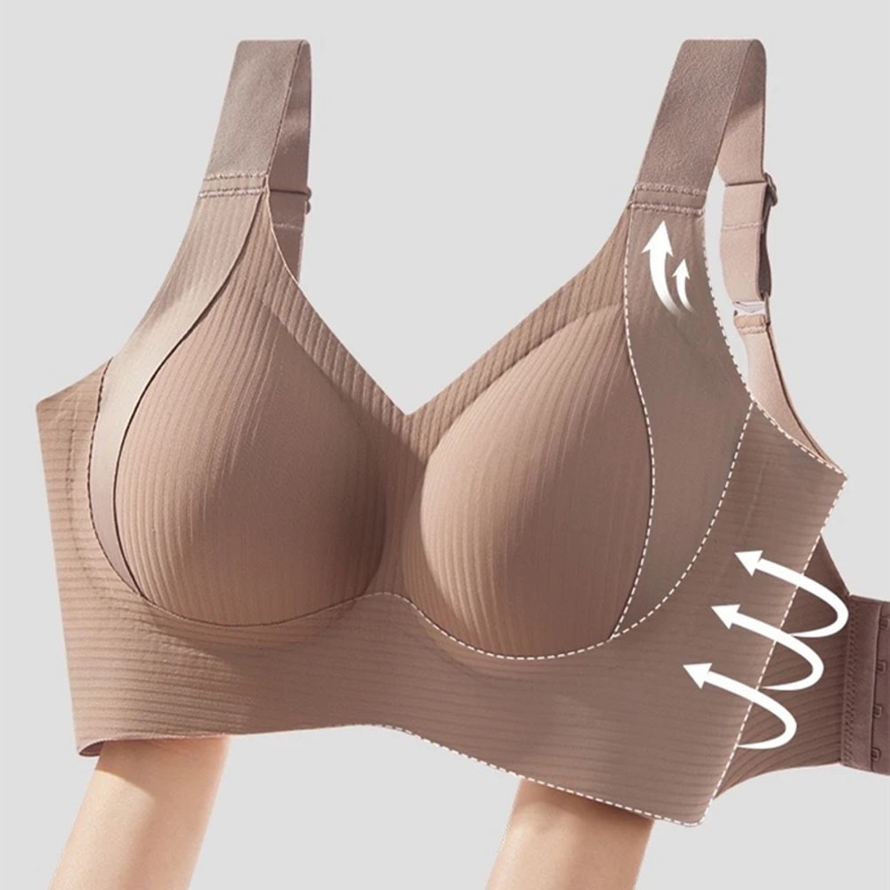 ComfortLift Seamless Wireless Bra for Women – Breathable Full Coverage Support Bra