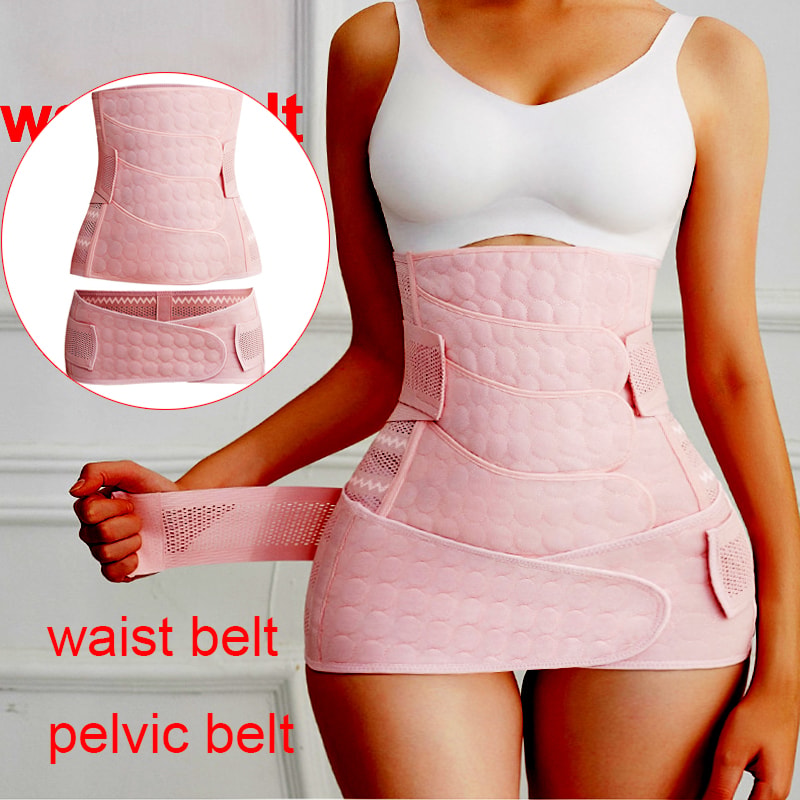 Postpartum Support Belt Postnatal Belly Band Comfortable Recovery Waist Trainer Girdle Shapewear 3