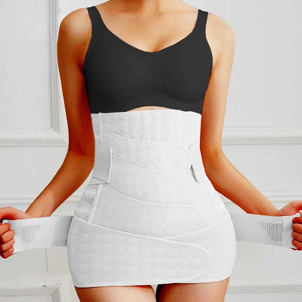 Postpartum Support Belt Postnatal Belly Band Comfortable Recovery Waist Trainer Girdle Shapewear 4