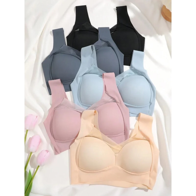 Seamless Lace Wireless Bra For Women Plus Size Bra Backless Bralette 1