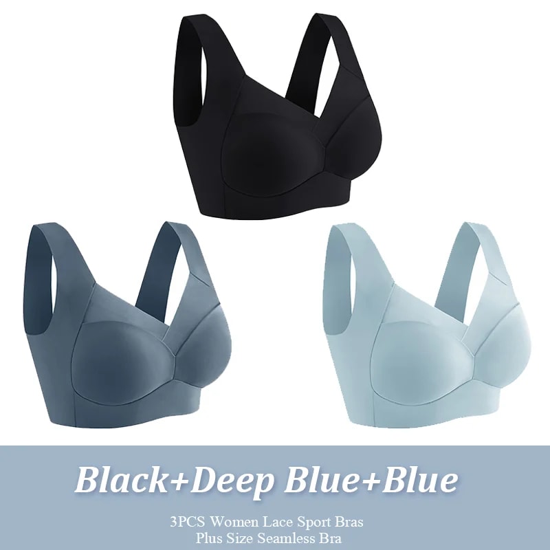 Seamless Lace Wireless Bra For Women Plus Size Bra Backless Bralette 11
