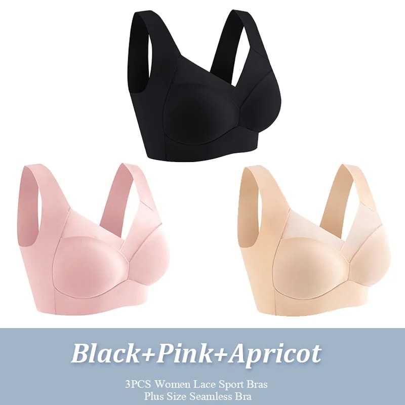 Seamless Lace Wireless Bra For Women Plus Size Bra Backless Bralette 12