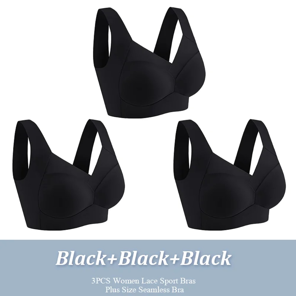 Seamless Lace Wireless Bra For Women Plus Size Bra Backless Bralette 13