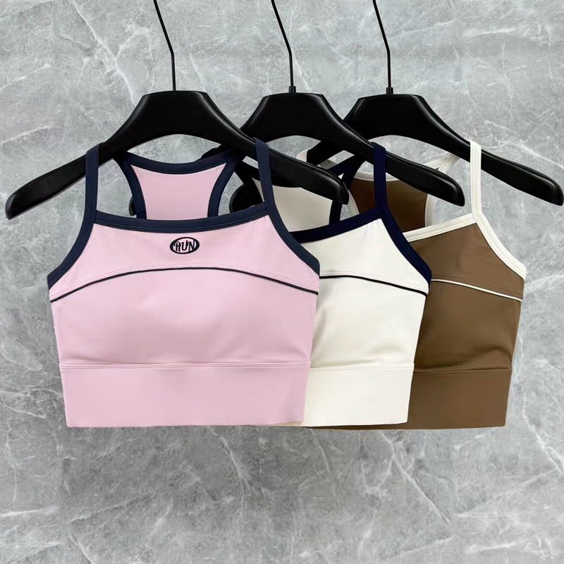 Womens Seamless Yoga Bra Crop Top Supportive Tube Sports Bralette For Workout Streetwear 0