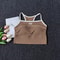 Womens Seamless Yoga Bra Crop Top Supportive Tube Sports Bralette For Workout Streetwear 6