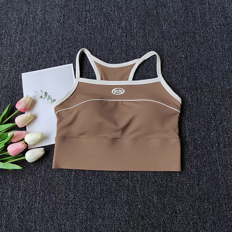 Womens Seamless Yoga Bra Crop Top Supportive Tube Sports Bralette For Workout Streetwear 6